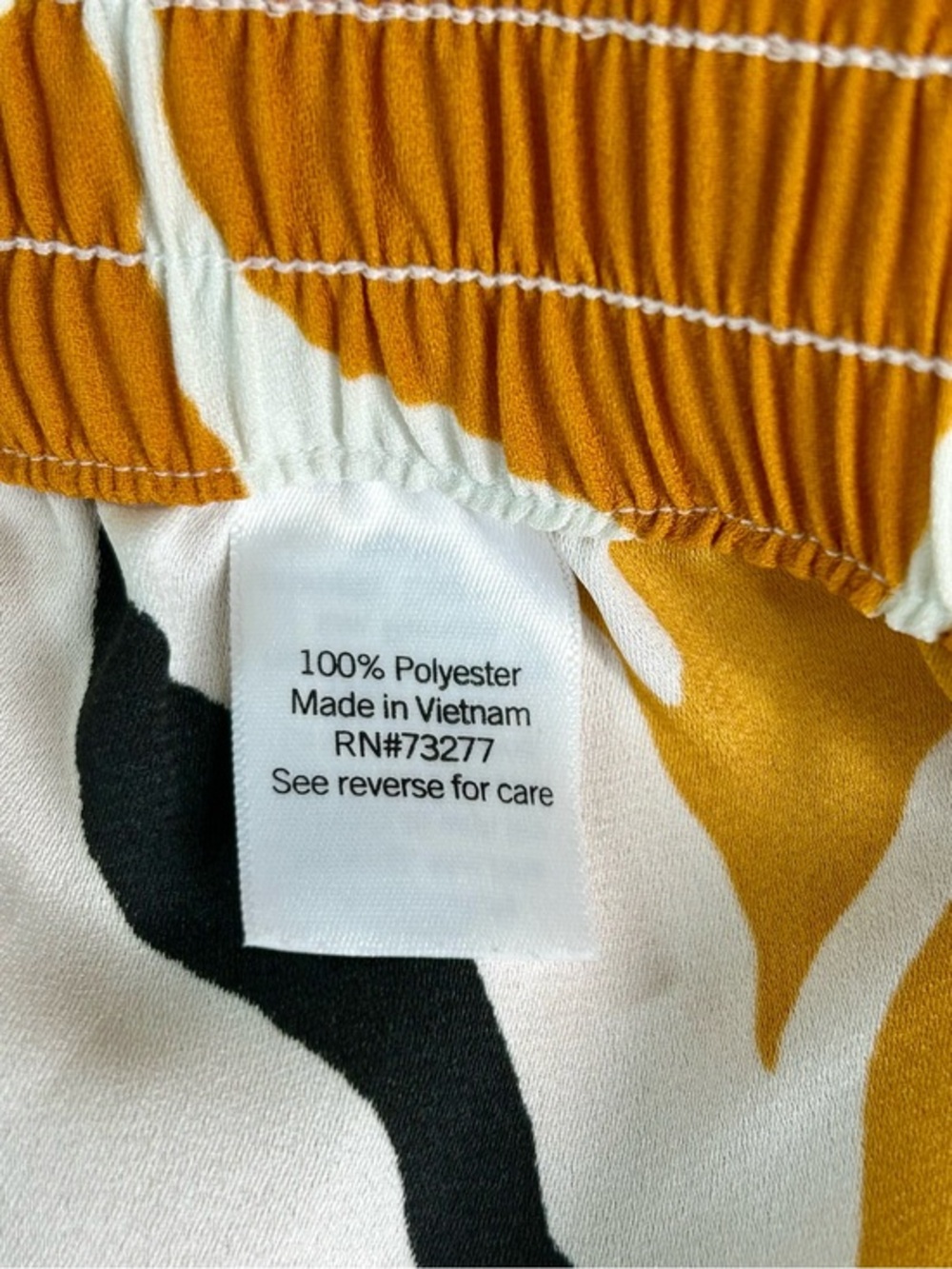 Nine West Womens S Wide Leg Palazzo Pants Orange Floral Pull On Resort Casual - Picture 5 of 6
